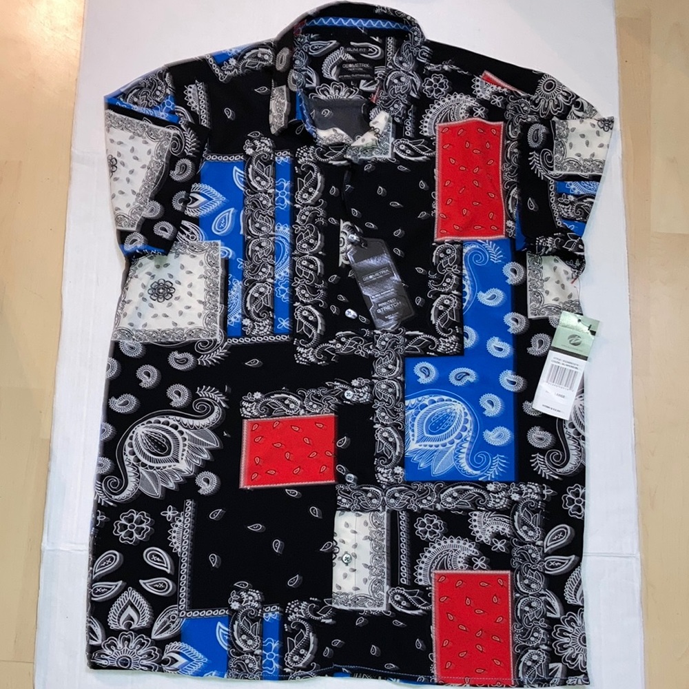 Geometrix New York Short sleeve shirt size Large